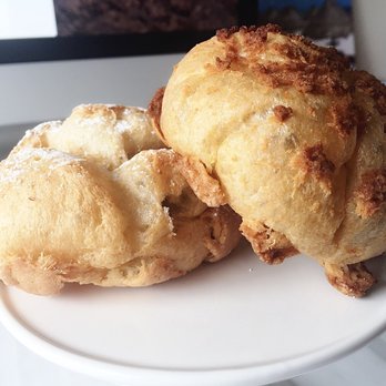 Beard Papa's - Original shell on the left and the Cookie shell on the right! - Bakeries Near Me - Irvine, California