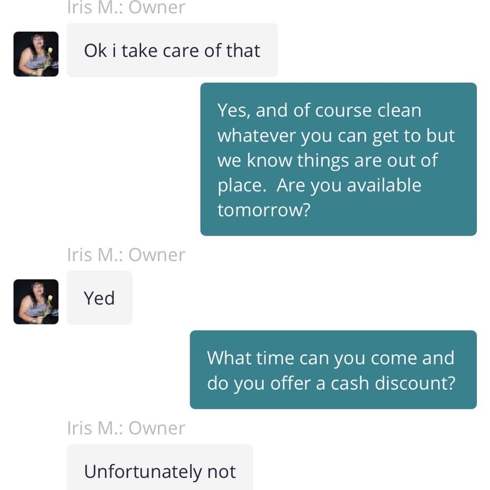 The True Maids - March 2021, no response when asking for time. - Home Cleaning Near Me The True Maids - March 2021, no response when asking for time. - Home Cleaning Near Me