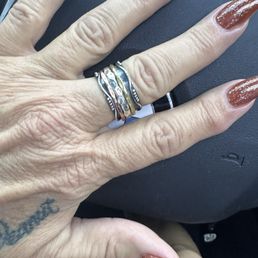 Beautiful fall nail colors done by Alice
