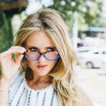 Casey Optical - I see you Austin! Beautiful tortoise and blue from Sabine be. - Optometrists Near Me - Austin, Texas