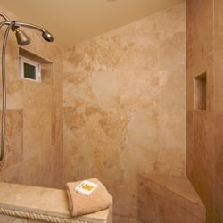 Walter & Sons Marble Restoration - Travertine Shower