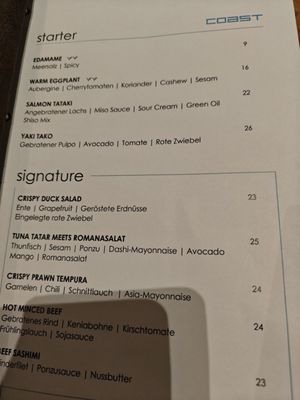 Menu photo 1 COAST by east Hamburg, HH