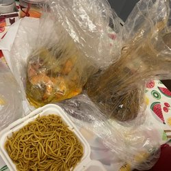 Shaking Crab - Fall River - Garlic noodles, Cajun mussels and clams, and butter garlic shrimp, corn and potatoes.