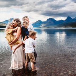 Love Michelle Photography - This family hired me for a meaningful and connected family photo session in Glacier National Park, one of their favorite places.