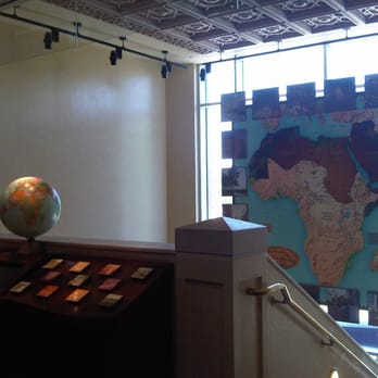 Arab American National Museum - the map leading up the stairs to the second floor - Museums Near Me - Dearborn, Michigan