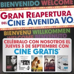 Avenida 5 Cines - Reapertura jueves 3