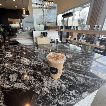Blk Dot Coffee - Regular Iced Vanilla Chai Latte subbed with Almond Milk - Coffee & Tea Near Me - Irvine, California Blk Dot Coffee - Regular Iced Vanilla Chai Latte subbed with Almond Milk - Coffee & Tea Near Me - Irvine, California