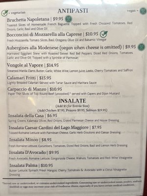 Menu photo 5 Vaso Azzurro Ristorante Mountain View, CA Menu photo 5 Vaso Azzurro Ristorante Mountain View, CA