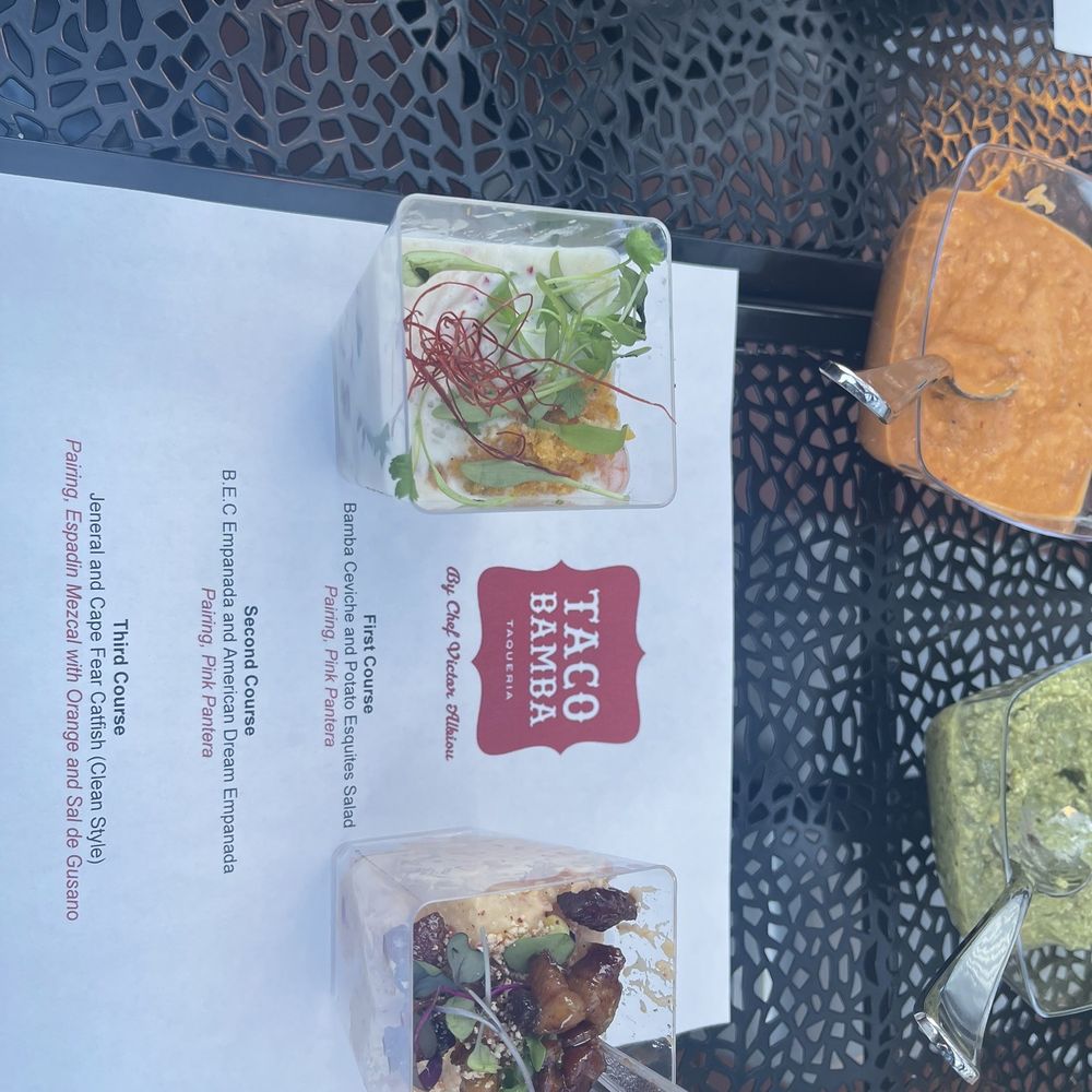 Taco Bamba Raleigh - Bamba ceviche, and potato esquites salad - Tacos Near Me - Raleigh, North Carolina Taco Bamba Raleigh - Bamba ceviche, and potato esquites salad - Tacos Near Me - Raleigh, North Carolina