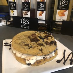 Higher Grounds - Jumbo Choc Chip ice cream sandwich. Made homemade