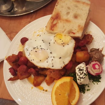 Takht-e Tavoos - Eggs with sausages and potatoes - Persian/Iranian Near Me - Toronto, Ontario Takht-e Tavoos - Eggs with sausages and potatoes - Persian/Iranian Near Me - Toronto, Ontario