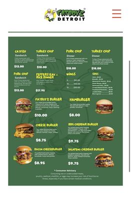 Menu photo 1 Fat Boyz Detroit, MI Menu photo 1 Fat Boyz Detroit, MI