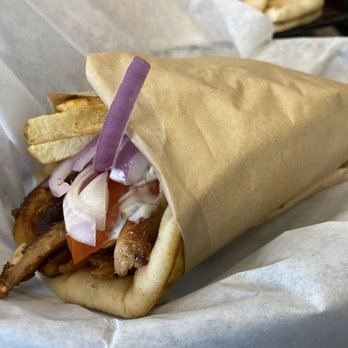 Pita Pitaki - Chicken Gyro Sandwich - Greek Near Me - Long Beach, California Pita Pitaki - Chicken Gyro Sandwich - Greek Near Me - Long Beach, California