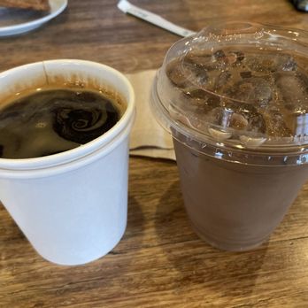 Coava Coffee Roasters - Americano on the left and iced mocha on the right. Both were very good. - Coffee & Tea Near Me - Portland, Oregon Coava Coffee Roasters - Americano on the left and iced mocha on the right. Both were very good. - Coffee & Tea Near Me - Portland, Oregon