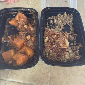 Vegan Stops - Half eaten Pumpkin Squash Stew and ancient grain pilaf - Vegan Near Me - Garden Grove, California Vegan Stops - Half eaten Pumpkin Squash Stew and ancient grain pilaf - Vegan Near Me - Garden Grove, California