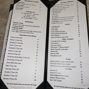 ENTYSE, Wine Bar & Lounge - Menu - New American Near Me - McLean, Virginia
