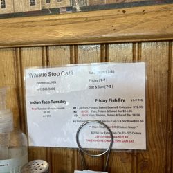 Whistle Stop - Specials