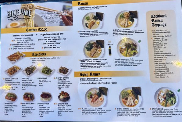 Menu photo 1 Silverlake Ramen Sherman Oaks, CA Menu photo 1 Silverlake Ramen Sherman Oaks, CA