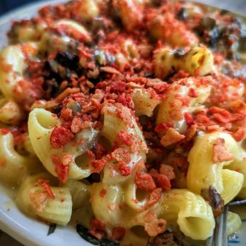 Burgerteca - Takis cheesy beef mac - Burgers Near Me - San Antonio, Texas Burgerteca - Takis cheesy beef mac - Burgers Near Me - San Antonio, Texas