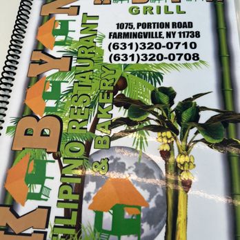 Kabayan Grill - the menu for the restaurant - Filipino Near Me - Farmingville, New York