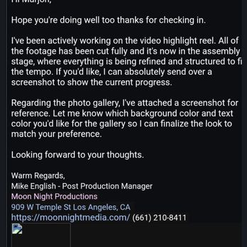 Moon Night Productions - Videographers Near Me - Los Angeles, California Moon Night Productions - Videographers Near Me - Los Angeles, California