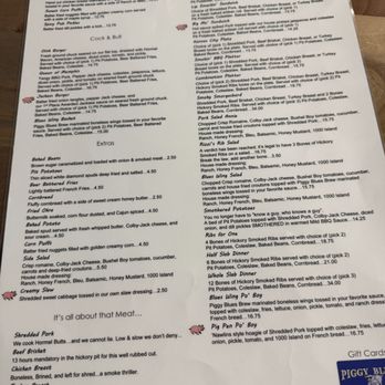 Piggy Blue's Bar-B-Que - menu - Barbeque Near Me - Austin, Minnesota Piggy Blue's Bar-B-Que - menu - Barbeque Near Me - Austin, Minnesota