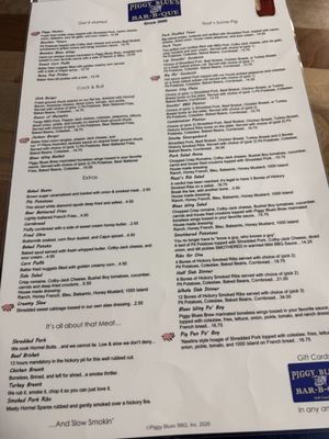 Menu photo 1 Piggy Blue's Bar-B-Que Austin, MN Menu photo 1 Piggy Blue's Bar-B-Que Austin, MN