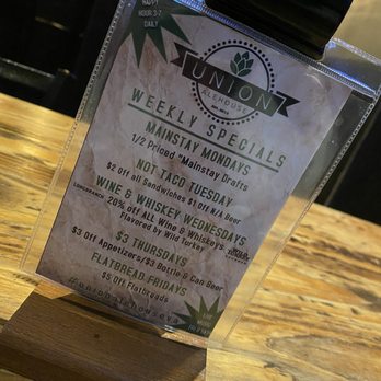Union Alehouse - Weekly Specials (April 2024) - American Near Me - Virginia Beach, Virginia Union Alehouse - Weekly Specials (April 2024) - American Near Me - Virginia Beach, Virginia