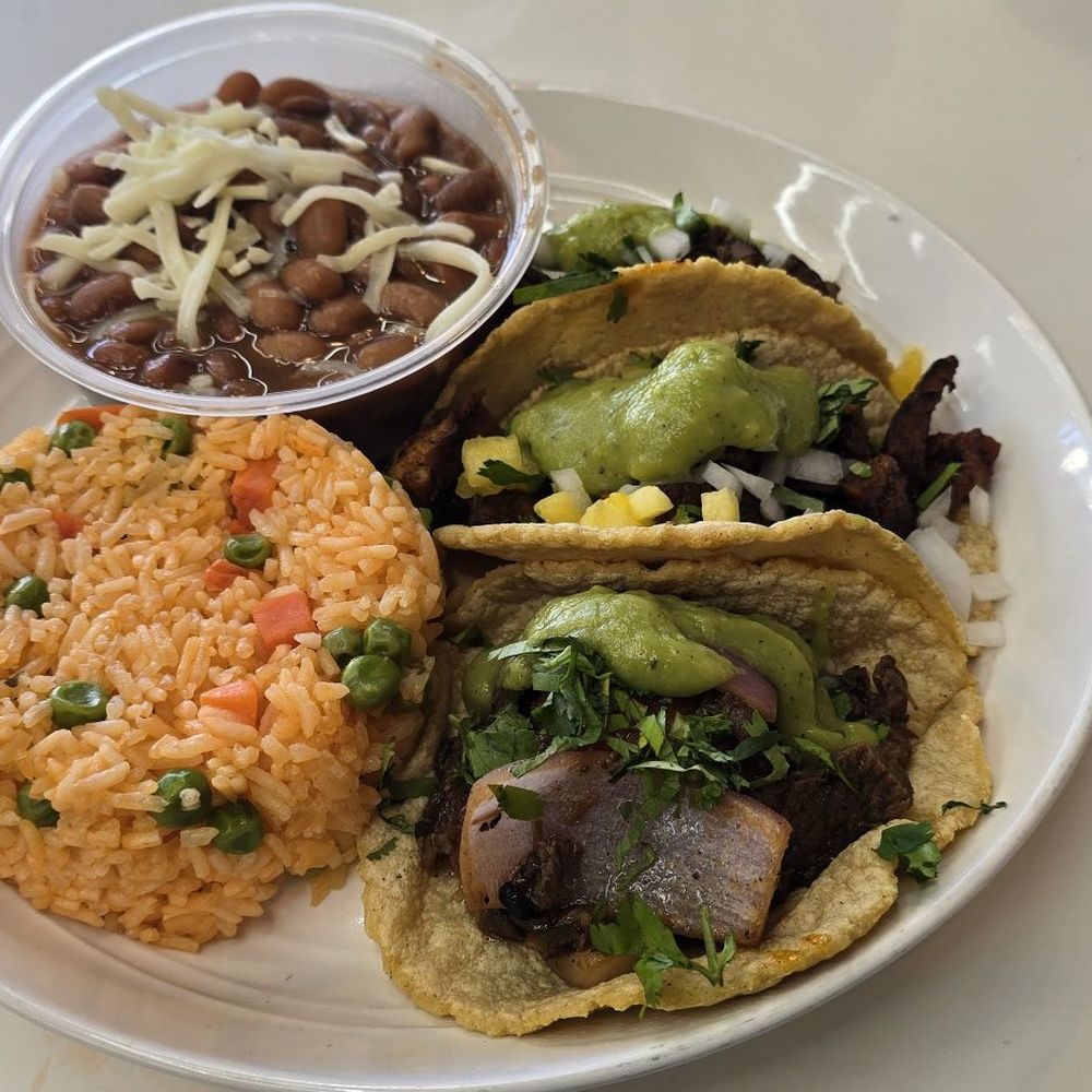 Three taco plate Three taco plate