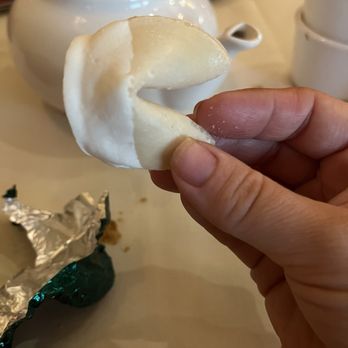 Panda Inn - White Chocolate Dipped Fortune Cookie - Chinese Near Me - Ontario, California