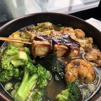 Underbelly - Veggie ramen--eggplant covered tofu add-on is delicious! - Bars Near Me - San Diego, California Underbelly - Veggie ramen--eggplant covered tofu add-on is delicious! - Bars Near Me - San Diego, California