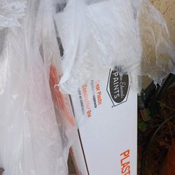 Dunn-Edwards Paints - Bought a "new" roll of plastic sheeting but turned out to be "used"...