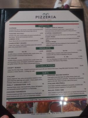 Menu photo 4 Mr. G's Italian Pizzeria Bryan, TX