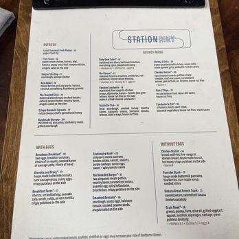 Stationairy - Brunch menu - New American Near Me - Nashville, Tennessee Stationairy - Brunch menu - New American Near Me - Nashville, Tennessee