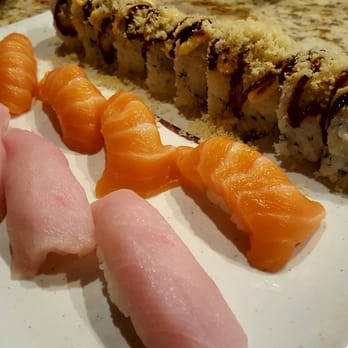Sushiya - Yellowtail, salmon, crunchy roll - Asian Fusion Near Me - Albuquerque, New Mexico