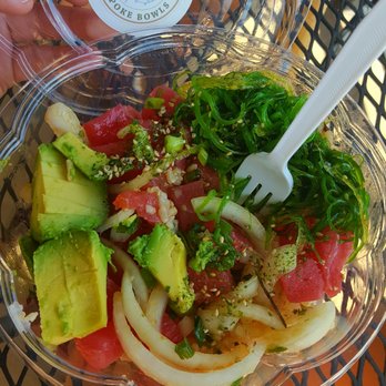 Da Kine Poke - Hawaiian Poke Bowl. $13. Kinda pricey for small portion but fresh tuna. - Poke Near Me - Winter Park, Florida