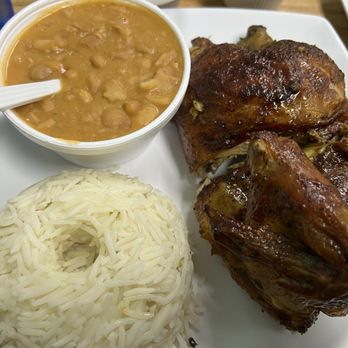 Peru Chicken - 1/2 Rotisserie Chicken with Rice and Beans which - Peruvian Near Me - Las Vegas, Nevada Peru Chicken - 1/2 Rotisserie Chicken with Rice and Beans which - Peruvian Near Me - Las Vegas, Nevada
