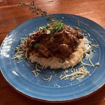Square Root - To die for!!!!  Super delicious chicken Marsala over truffle mushroom risotto - American Near Me - Brevard, North Carolina
