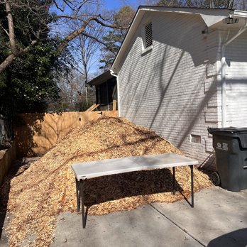 K O Tree Services - Untreated, smoking mulch left behind - Tree Services Near Me K O Tree Services - Untreated, smoking mulch left behind - Tree Services Near Me