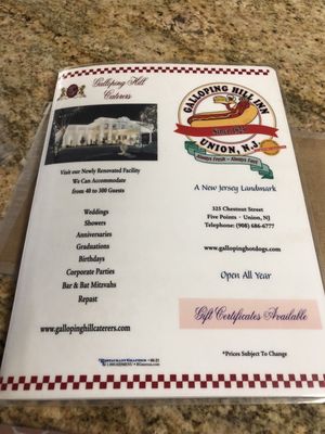 Menu photo 1 Galloping Hill Inn Union, NJ