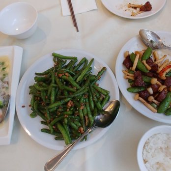 Henry's Cuisine - fried string beans with pork, black pepper filet mignon - GET THESE TOO!! - Asian Fusion Near Me - Alhambra, California