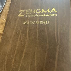 Zeugma - Menu