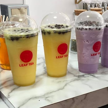 Leaf Tea - mangos, taros, and passion fruit - Cafes Near Me - Surrey, British Columbia