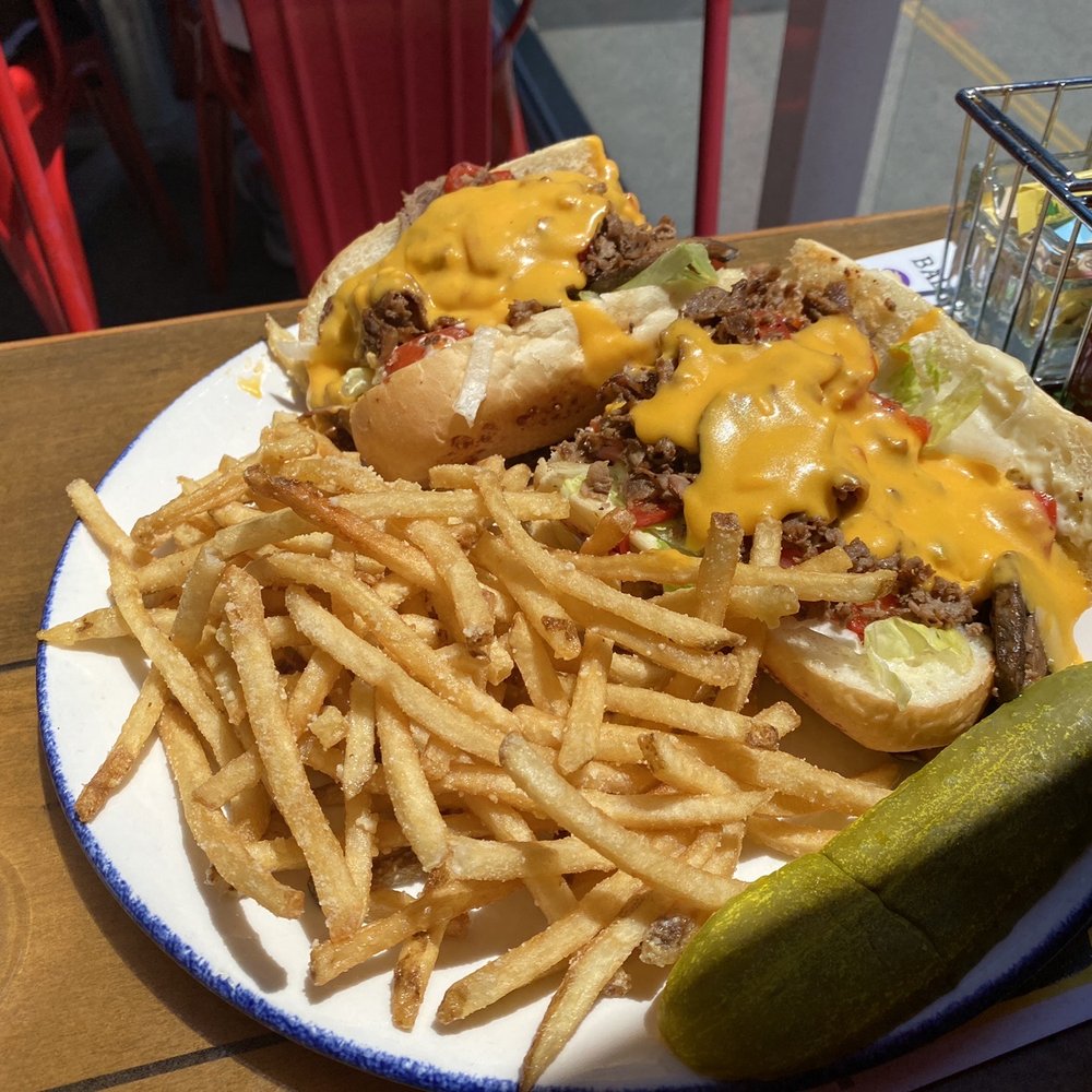 Bad Monkey - The Randolph cheesesteak with truffle fries substituted in - Burgers Near Me - Ocean City, Maryland