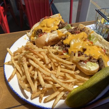 Bad Monkey - The Randolph cheesesteak with truffle fries substituted in - Burgers Near Me - Ocean City, Maryland Bad Monkey - The Randolph cheesesteak with truffle fries substituted in - Burgers Near Me - Ocean City, Maryland
