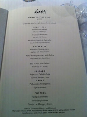 Menu photo 2 Ametsa London, XGL