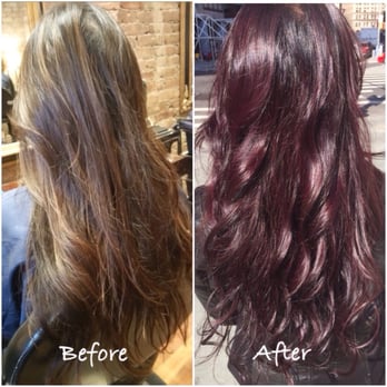 Kayle Williams - From beachy summer hair to warm violet for Fall. - Hair Stylists Near Me - West Hollywood, California