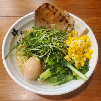Kizuki Ramen & Izakaya - Yuzu shio ramen (low sodium) with $2.50 corn upcharge - Ramen Near Me - Plano, Texas