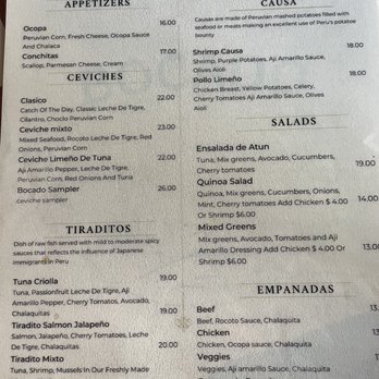 El Dorado - Dinner menu - Peruvian Near Me - San Francisco, California El Dorado - Dinner menu - Peruvian Near Me - San Francisco, California