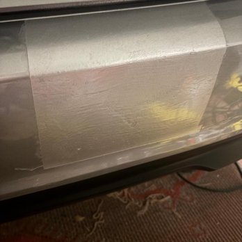Advance Auto Parts - Bumper showing area repaired with scratch and using the Dupli Color Metallic silver. Obviously not a quality product. - Auto Parts & Supplies Near Me - Spring, Texas Advance Auto Parts - Bumper showing area repaired with scratch and using the Dupli Color Metallic silver. Obviously not a quality product. - Auto Parts & Supplies Near Me - Spring, Texas